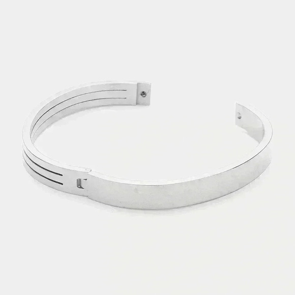 2️⃣8️⃣Stainless Steel Three Tone Bangle - Picture 2 of 2